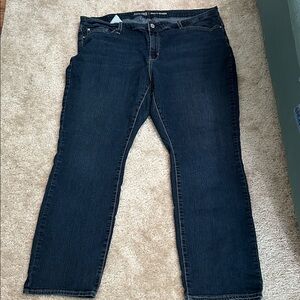 Signature by Levi Strauss Dark Blue Relaxed Jeanssize22W length 30 inches